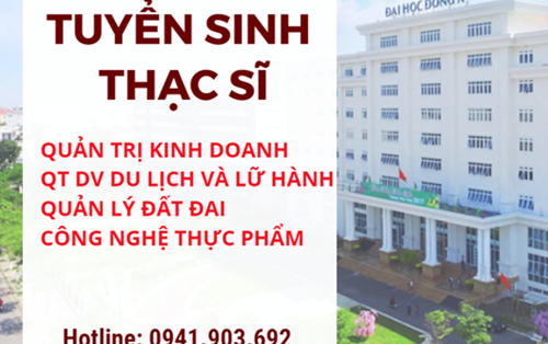 Đại học Đông Á tuyển sinh đào tạo trình độ Thạc sĩ đợt 1 năm 2019